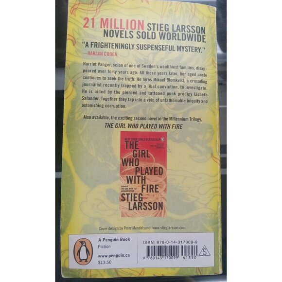 The Girl with the Dragon Tattoo by Stieg Larsson PB Crime Thriller - Picture 2 of 2